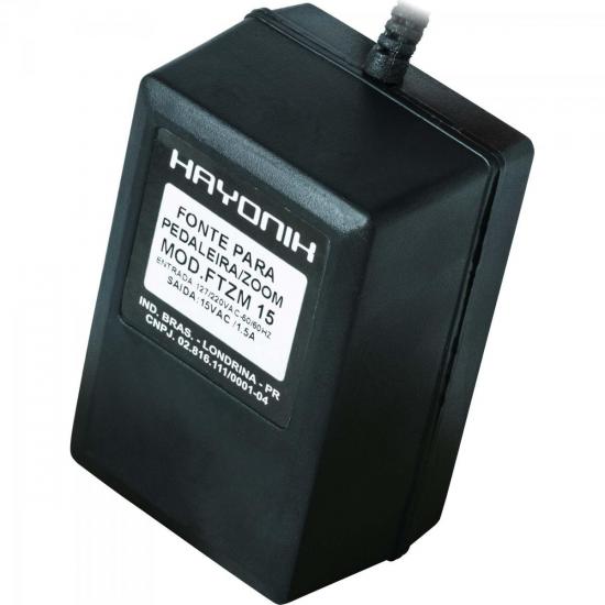 Fonte Pedal ZOOM 15VAC 1,5A P4 FTZM15 HAYONIK por 92,99 à vista no boleto/pix ou parcele em até 3x sem juros. Compre na loja Mundomax!