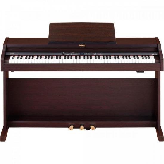 Piano Digital ROLAND Marrom RP-301R por 0,00 à vista no boleto/pix ou parcele em até 1x sem juros. Compre na loja Mundomax!