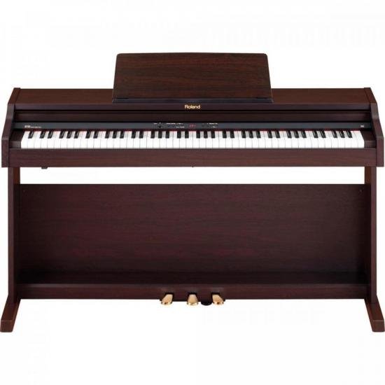 Piano Digital ROLAND Marrom RP-301 por 0,00 à vista no boleto/pix ou parcele em até 1x sem juros. Compre na loja Mundomax!