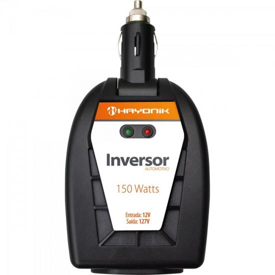 Inversor de Onda Modificada 12VDC/127V USB 150W HAYONIK por 0,00 à vista no boleto/pix ou parcele em até 1x sem juros. Compre na loja Mundomax!