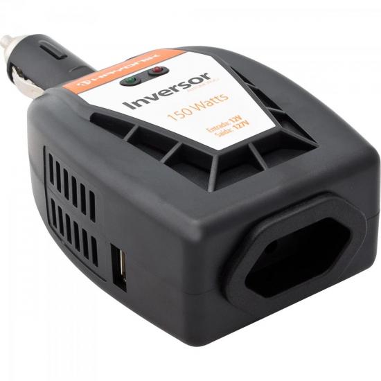 Inversor de Onda Modificada 12VDC/127V USB 150W HAYONIK por 0,00 à vista no boleto/pix ou parcele em até 1x sem juros. Compre na loja Mundomax!