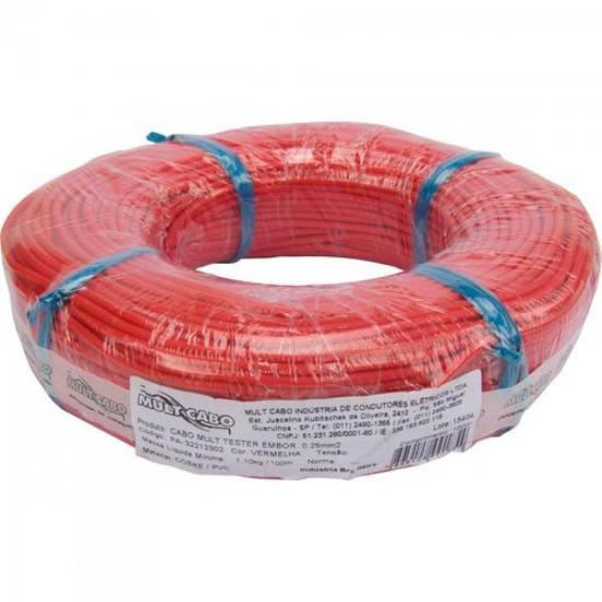 Fio Mult Teste Vermelho MULT CABO Rolo 100m por 51,90 à vista no boleto/pix ou parcele em até 2x sem juros. Compre na loja Mundomax!