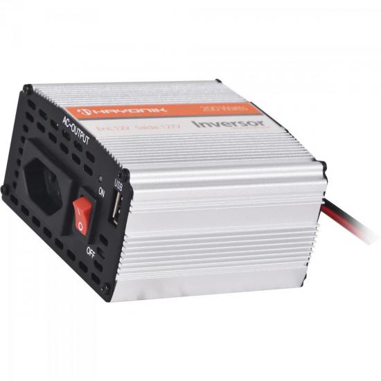 Inversor de Onda Modificada 12VDC/127V USB 200W HAYONIK por 192,90 à vista no boleto/pix ou parcele em até 7x sem juros. Compre na loja Mundomax!