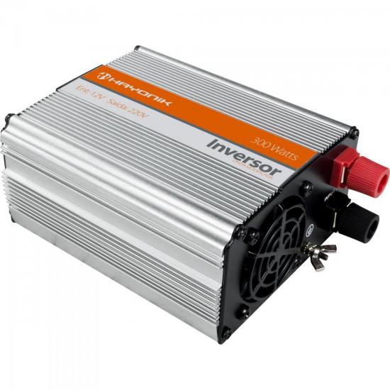 Inversor de Onda Modificada 12VDC/220V USB 300W HAYONIK por 0,00 à vista no boleto/pix ou parcele em até 1x sem juros. Compre na loja Mundomax!