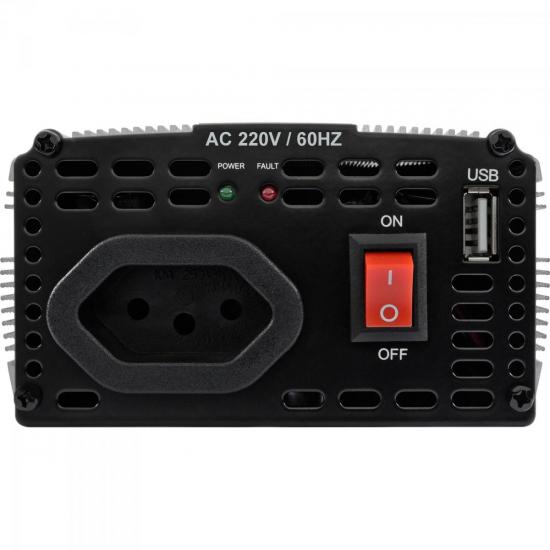 Inversor de Onda Modificada 12VDC/220V USB 300W HAYONIK por 0,00 à vista no boleto/pix ou parcele em até 1x sem juros. Compre na loja Mundomax!