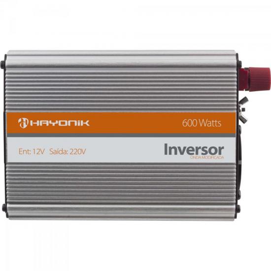 Inversor de Onda Modificada 12VDC/220V USB 600W HAYONIK por 0,00 à vista no boleto/pix ou parcele em até 1x sem juros. Compre na loja Mundomax!