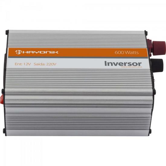 Inversor de Onda Modificada 12VDC/220V USB 600W HAYONIK por 0,00 à vista no boleto/pix ou parcele em até 1x sem juros. Compre na loja Mundomax!