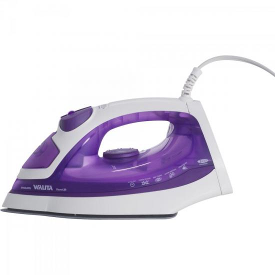Ferro a Vapor RI2960/02 2200W 220V Branco/Violeta PHILIPS WALITA por 0,00 à vista no boleto/pix ou parcele em até 1x sem juros. Compre na loja Mundomax!