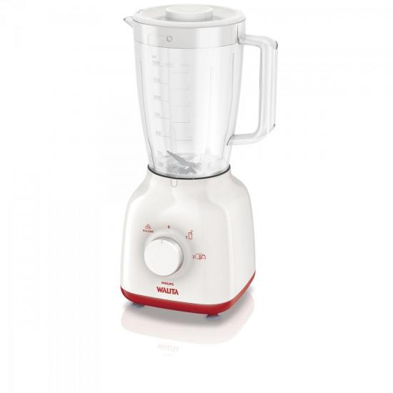 Liquidificador 2 Velocidades RI2102/40 220V Branco/Vermelho PHILIPS por 0,00 à vista no boleto/pix ou parcele em até 1x sem juros. Compre na loja Mundomax!