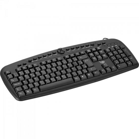 Teclado Multimídia USB MKL-101 Preto LITE por 0,00 à vista no boleto/pix ou parcele em até 1x sem juros. Compre na loja Mundomax!