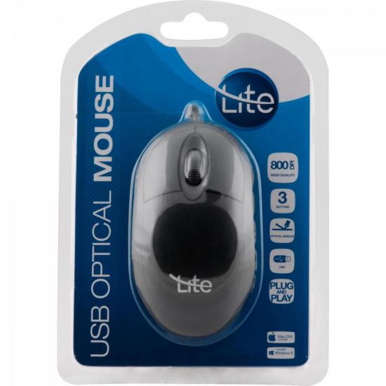 Mouse USB 800dpi OML-101 Preto LITE por 0,00 à vista no boleto/pix ou parcele em até 1x sem juros. Compre na loja Mundomax!