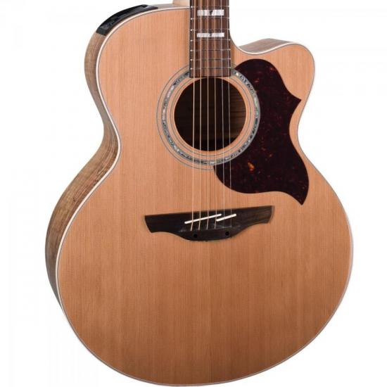 Violão TAKAMINE Elétrico Jumbo Aço Splated EG523SC Preto por 0,00 à vista no boleto/pix ou parcele em até 1x sem juros. Compre na loja Mundomax!