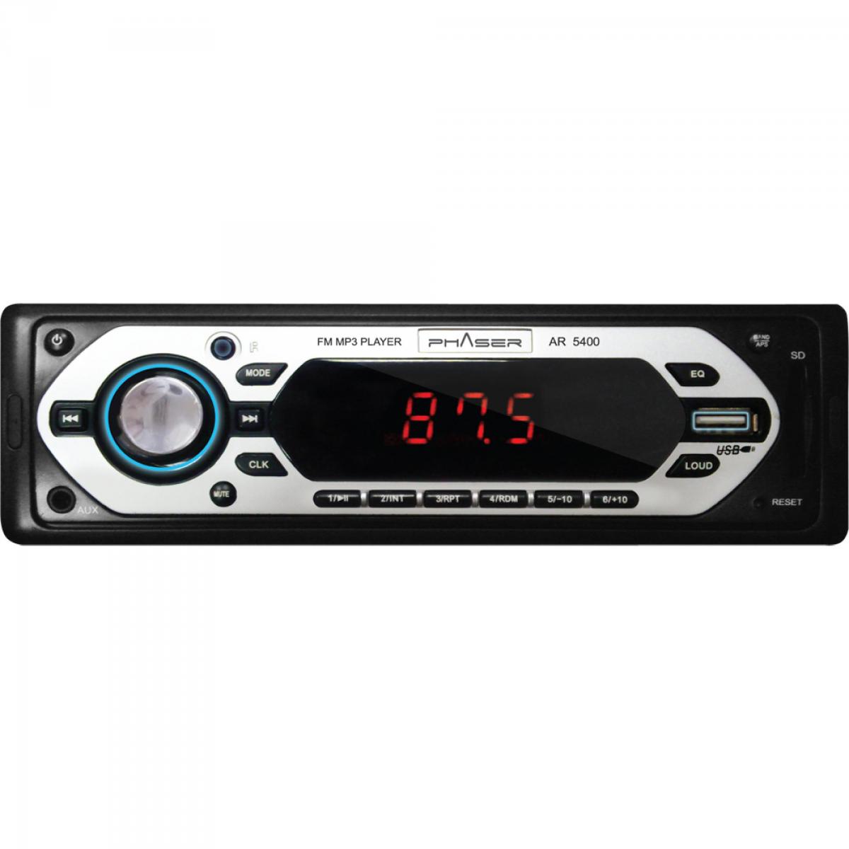 Auto Rádio USB/SD AR 5400 PHASER - Mundomax