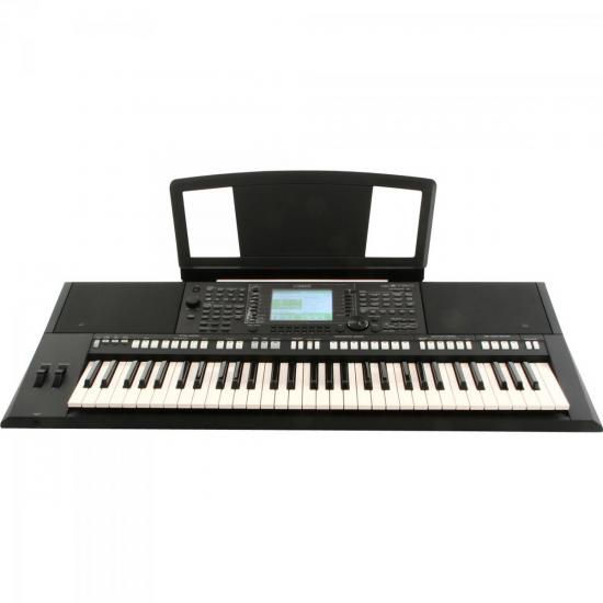 Teclado Arranjador YAMAHA PSR-S750 com Fonte Bivolt Preto por 0,00 à vista no boleto/pix ou parcele em até 1x sem juros. Compre na loja Mundomax!