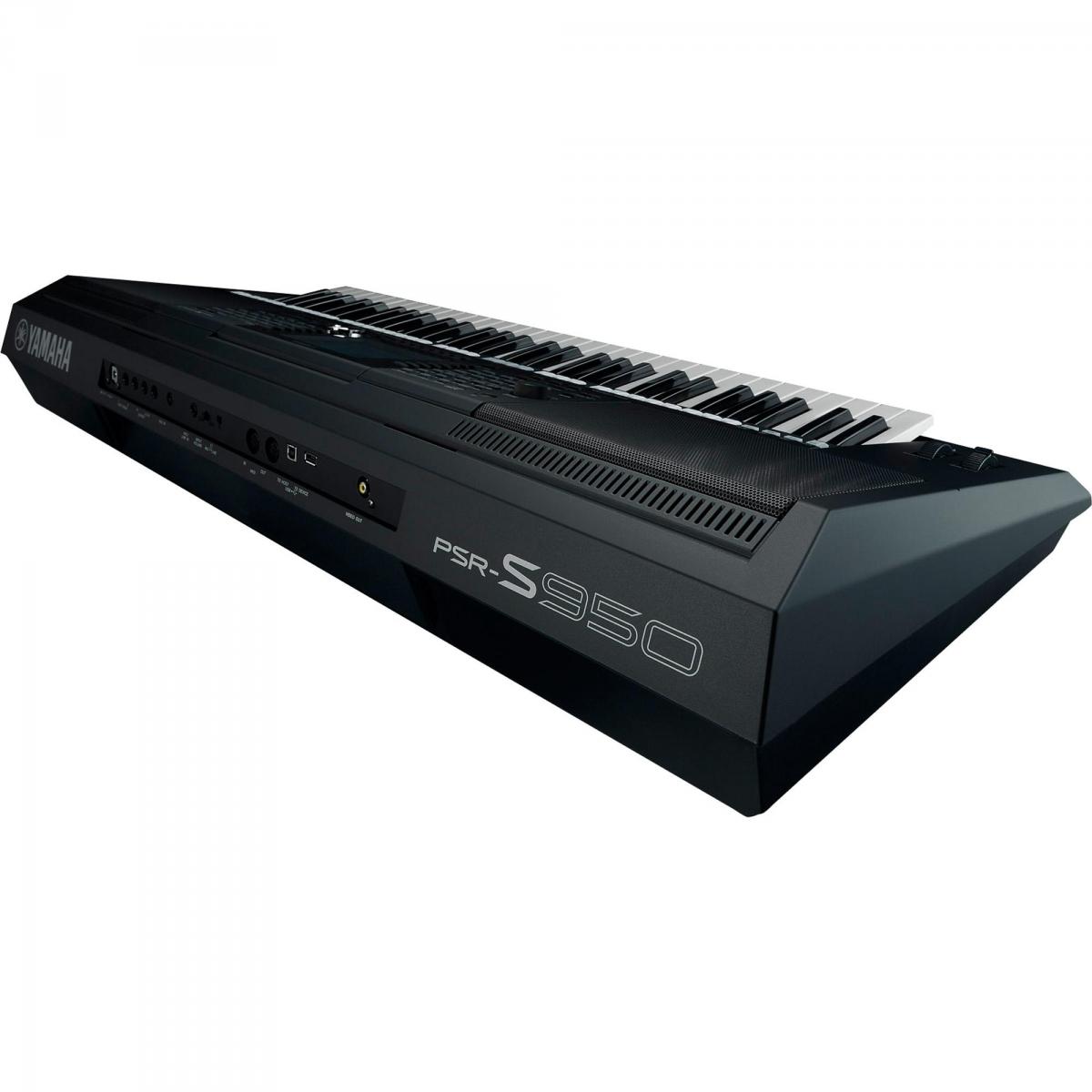Teclado Arranjador YAMAHA PSR-S950 com Fonte Bivolt Preto - Mundomax