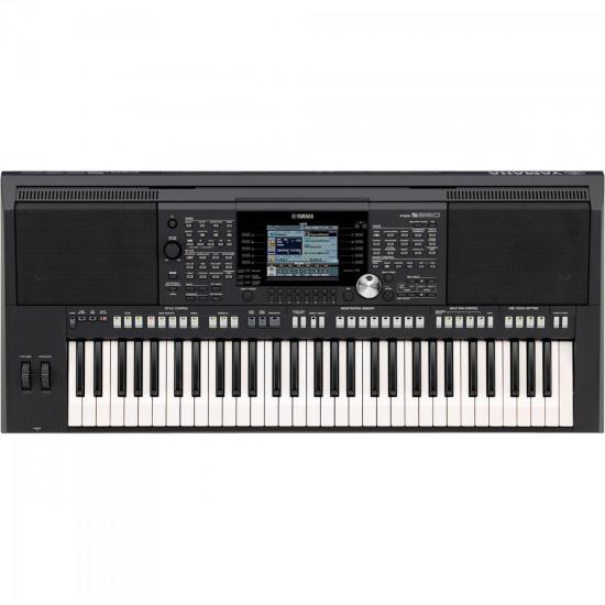 Teclado Arranjador YAMAHA PSR-S950 com Fonte Bivolt Preto - Mundomax