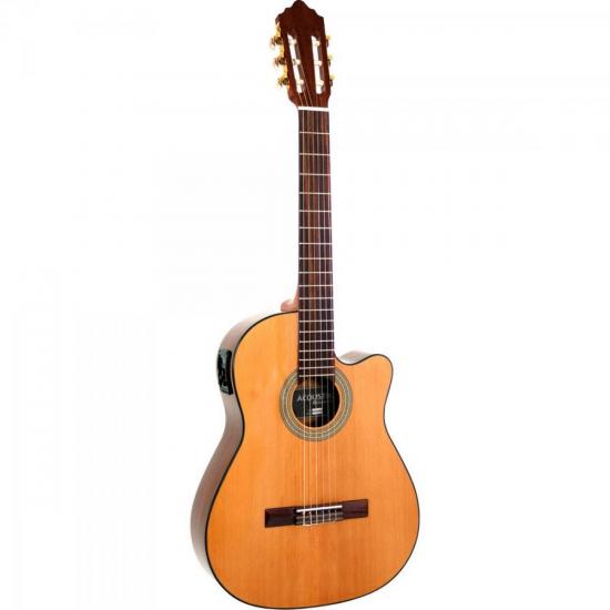 Violão GIANNINI Flat Elétrico Nylon Natural GNFLE CEQ por 0,00 à vista no boleto/pix ou parcele em até 1x sem juros. Compre na loja Mundomax!