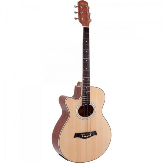 Violão GIANNINI Canhoto Aço Elétrico GF-3 LH Natural por 0,00 à vista no boleto/pix ou parcele em até 1x sem juros. Compre na loja Mundomax!