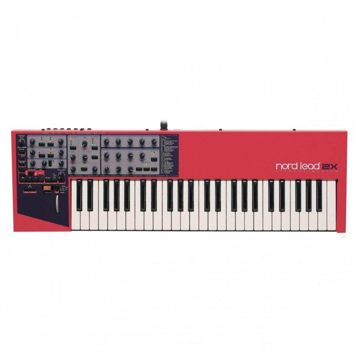 Teclado Sintetizador NORD 49 Teclas Lead 2X Vermelho - Mundomax