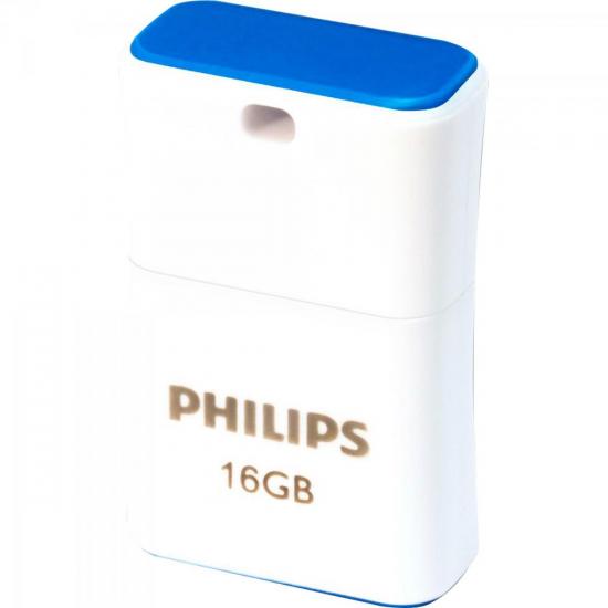 Pen Drive 16GB Pico Azul PHILIPS por 0,00 à vista no boleto/pix ou parcele em até 1x sem juros. Compre na loja Mundomax!