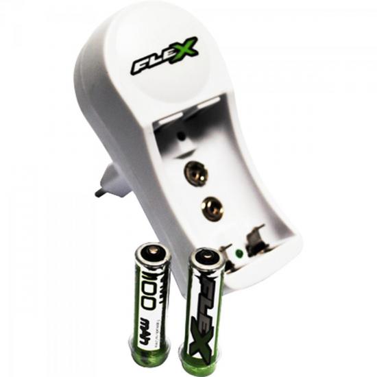 Carregador de Pilhas AA/AAA/9V Bivolt FXC15 FLEX por 0,00 à vista no boleto/pix ou parcele em até 1x sem juros. Compre na loja Mundomax!