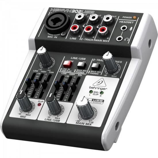 Mesa de Som Xenyx 302USB BEHRINGER por 0,00 à vista no boleto/pix ou parcele em até 1x sem juros. Compre na loja Mundomax!