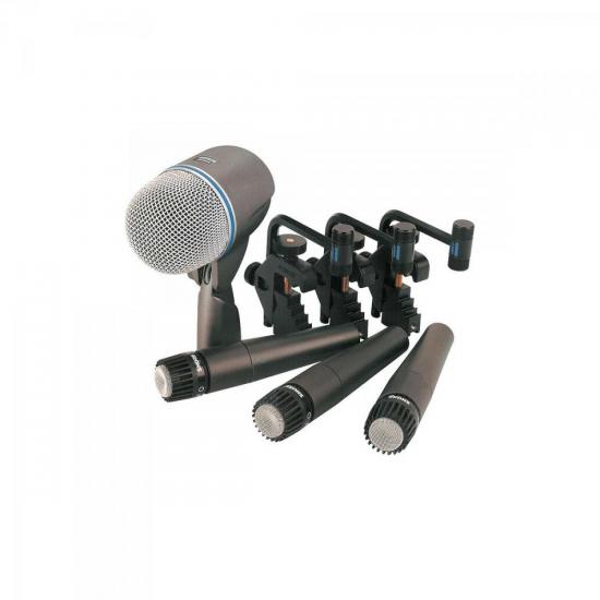 Kit Microfone para Bateria DMK57-52 Preto SHURE (50792)