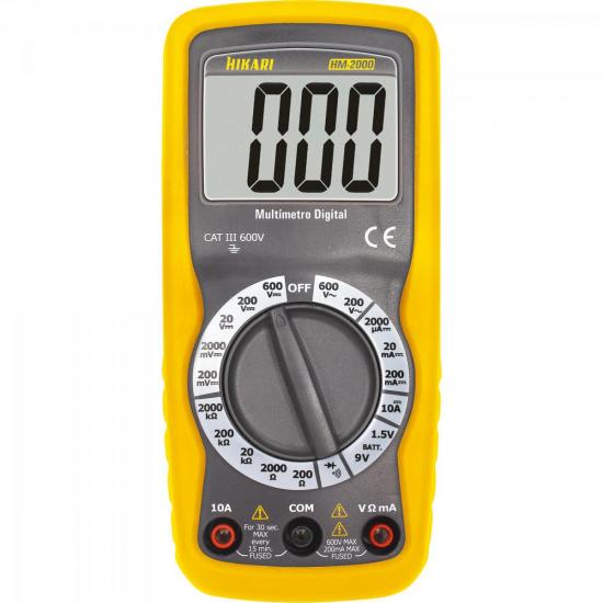 Multímetro Digital HM 2000 HIKARI por 0,00 à vista no boleto/pix ou parcele em até 1x sem juros. Compre na loja Mundomax!