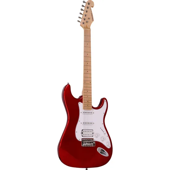 Guitarra GIANNINI Strato 1H2S G-101 Vermelha por 0,00 à vista no boleto/pix ou parcele em até 1x sem juros. Compre na loja Mundomax!