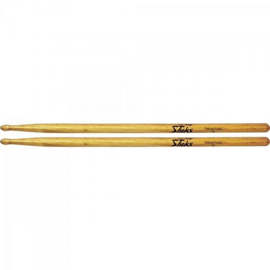 Baqueta 7A Madeira Hickory HW7A ON STAGE por 0,00 à vista no boleto/pix ou parcele em até 1x sem juros. Compre na loja Mundomax!