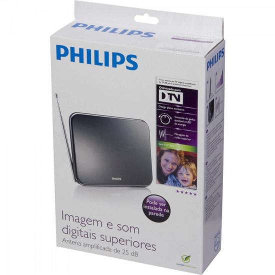 Antena Digital Amplificada VHF/UHF/FM SDV7225T/55 PHILIPS por 0,00 à vista no boleto/pix ou parcele em até 1x sem juros. Compre na loja Mundomax!