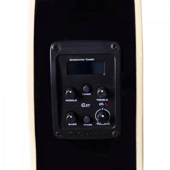 Violão GIANNINI Elétrico Light Nylon GNF-1 Preto por 0,00 à vista no boleto/pix ou parcele em até 1x sem juros. Compre na loja Mundomax!