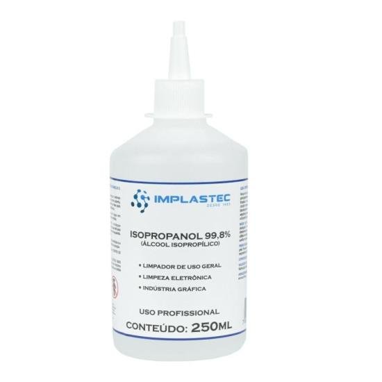 Álcool Isopropílico 250ml ISOPROPANOL IMPLASTEC (512)