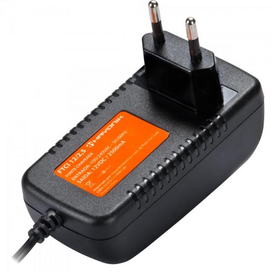 Fonte Chaveada HAYONIK FCTP1225I 12V 2,5A 30W P4 Centro Positivo Bivolt por 49,90 à vista no boleto/pix ou parcele em até 1x sem juros. Compre na loja Mundomax!