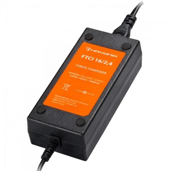 Fonte Chaveada Para Teclado YAMAHA 16VDC 2,4A HAYONIK por 0,00 à vista no boleto/pix ou parcele em até 1x sem juros. Compre na loja Mundomax!