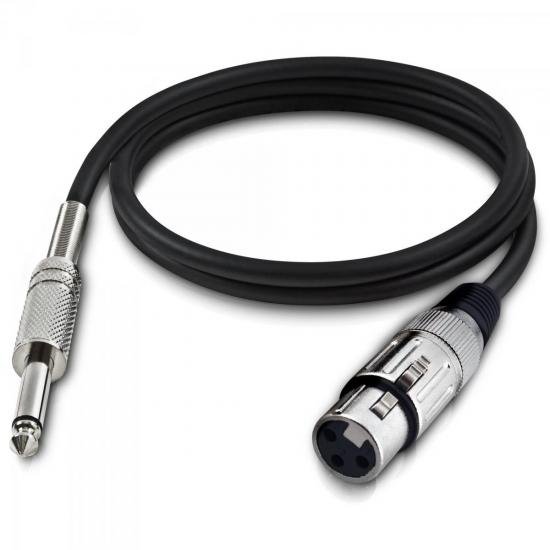 Cabo para Microfone Hayonik Player XLR(F) X P10 5m Preto por 53,99 à vista no boleto/pix ou parcele em até 2x sem juros. Compre na loja Mundomax!