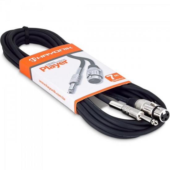 Cabo para Microfone Hayonik Player XLR(F) X P10 7m Preto por 51,99 à vista no boleto/pix ou parcele em até 2x sem juros. Compre na loja Mundomax!