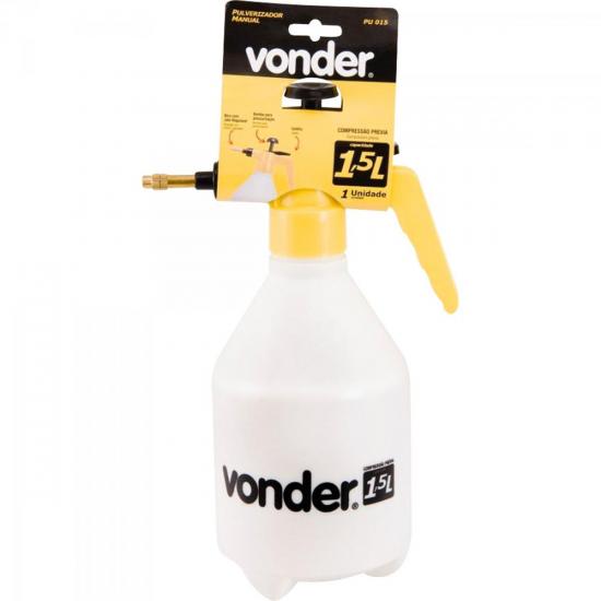 Pulverizador de Compressão Prévia 1,5L PU015 Branco VONDER por 0,00 à vista no boleto/pix ou parcele em até 1x sem juros. Compre na loja Mundomax!