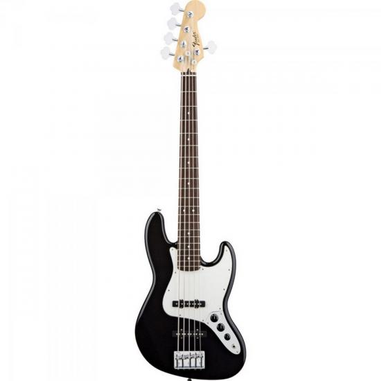 Contrabaixo FENDER Jazz Bass Standart V Preto por 0,00 à vista no boleto/pix ou parcele em até 1x sem juros. Compre na loja Mundomax!