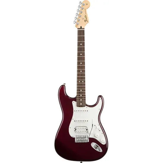 Guitarra FENDER Stratocaster Standard HSS Midnight Wine por 0,00 à vista no boleto/pix ou parcele em até 1x sem juros. Compre na loja Mundomax!