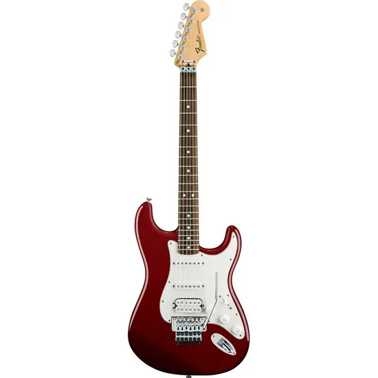 Guitarra FENDER Stratocaster Standard HSS Vermelha Com Floyd Rose por 0,00 à vista no boleto/pix ou parcele em até 1x sem juros. Compre na loja Mundomax!