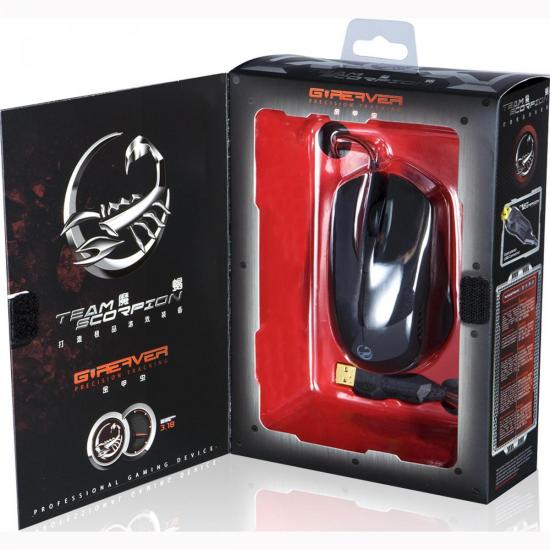 Mouse Gamer USB 2000DPI G-Reaver II Preto TEAM SCORPION por 0,00 à vista no boleto/pix ou parcele em até 1x sem juros. Compre na loja Mundomax!