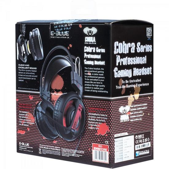 Headset Gamer Cobra Type I Preto E-BLUE por 0,00 à vista no boleto/pix ou parcele em até 1x sem juros. Compre na loja Mundomax!