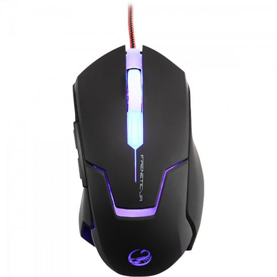 Mouse Gamer USB 4000DPI Frenetic Jr Preto TEAM SCORPION por 0,00 à vista no boleto/pix ou parcele em até 1x sem juros. Compre na loja Mundomax!