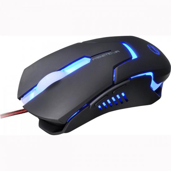Mouse Gamer USB 4000DPI Frenetic Jr Preto TEAM SCORPION por 0,00 à vista no boleto/pix ou parcele em até 1x sem juros. Compre na loja Mundomax!