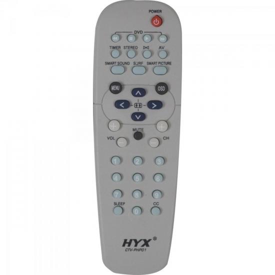 Controle Remoto para TV Philips CTV-PHP01 Branco HYX por 0,00 à vista no boleto/pix ou parcele em até 1x sem juros. Compre na loja Mundomax!