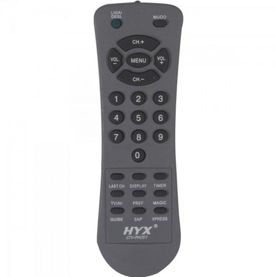 Controle Remoto para TV PHILCO CTV-PHC01 HYX por 0,00 à vista no boleto/pix ou parcele em até 1x sem juros. Compre na loja Mundomax!