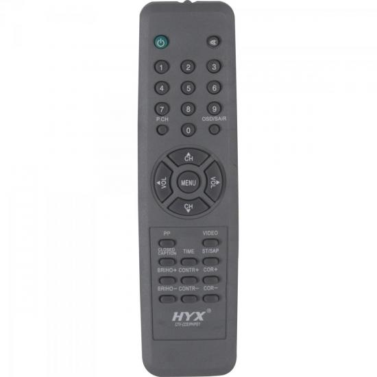 Controle Remoto para TV CCE/PHILIPS CTV-CCE/PHP01 Cinza HYX por 0,00 à vista no boleto/pix ou parcele em até 1x sem juros. Compre na loja Mundomax!