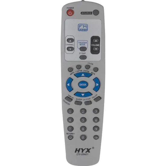 Controle Remoto para TV GRADIENTE FM CTV-GRA01 Cinza HYX (51651)