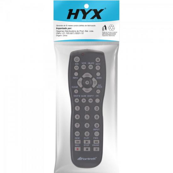 Controle Remoto UNIVERSAL 4 em 1 URC-102 Preto FORTREK por 0,00 à vista no boleto/pix ou parcele em até 1x sem juros. Compre na loja Mundomax!